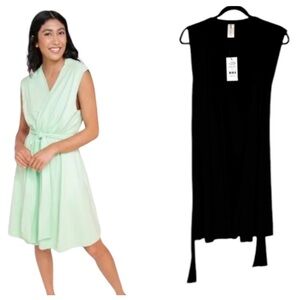 SMASH + TESS The Make Wave Swim Cover Up- Midnight Black- Size 3XS-XS